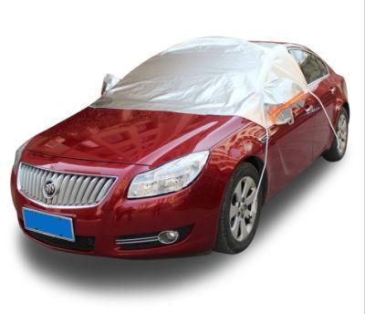 Silver Color Half Car Cover Auto Cover Anti UV Waterproof