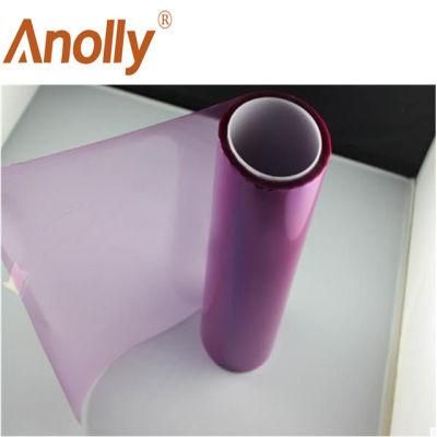 Self-Adhesive Purple Color Car Headlight Film Car Tint Vinyl Films