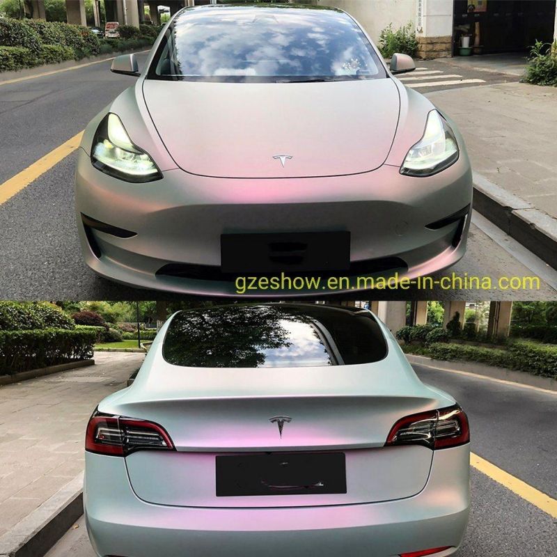 Matte Candy Volcano Gray Air Bubble Free Car Wrapping Film Vinyl