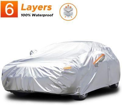 Waterproof All Weather Breathable UV Protection Snowproof Dustproof Universal Fit Full Car Covers for Sedan, SUV