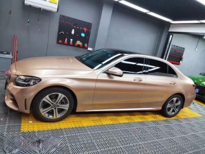 Glossy Metallic Champagne Gold PVC Decorative Film for Car