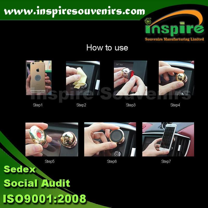 360 Degree Strong Magnetic Car Phone Holder for Mobile Phone