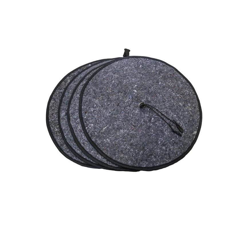 Portable Wheel Bags Spare Tire Tyre Cover with Rim Board