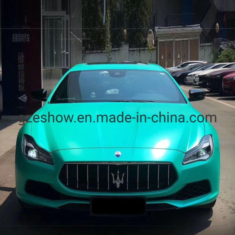 Satin Metallic Lake Green Car Paint Protection Film Vinyl Wrap