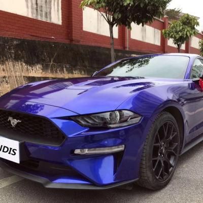 Crystal Metal High Glossy Blueberry Blue Car Wrapping Vinyl Foil