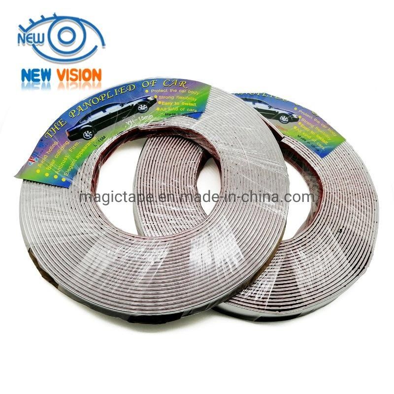 Universal Auto Decoration Accessories Self Adhesive PVC Chrome Moulding Trim Strip for Car Body