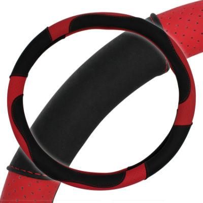 Faison Design Car Vehicle PU Leather Steering Wheel Wrap Cover