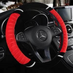 Velvet Steering Cover Warm Plush Furry Steering Wheel Cover