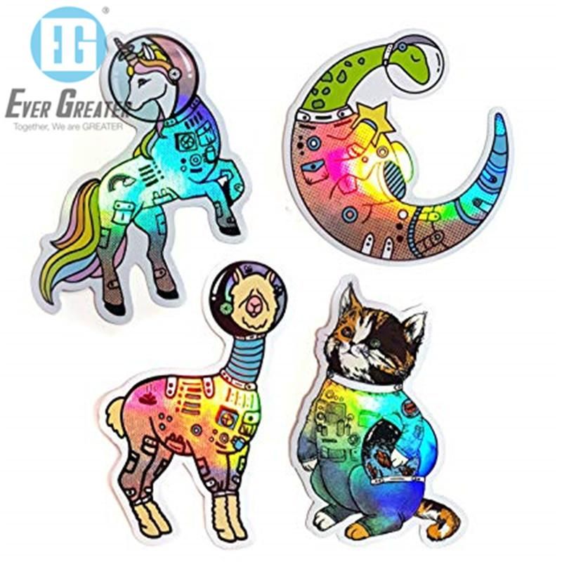 ODM OEM Adhesive Eco Hologram Custom Sticker Vinyl Label Printing Hologram Sticker