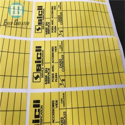 Custom High Quality Caution Logo Custom Waterproof Warning Sticker