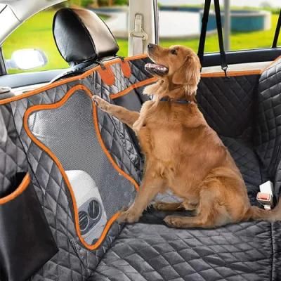 4-in-1 Dog Car Seat Cover with Mesh Window