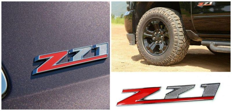 Z71 Car Side Emblme for Chevrolet Silverado Chevy Camaro Emblem Fender Badge Decal Sticker Logo Car Accessories Car Parts Decoration Emblem