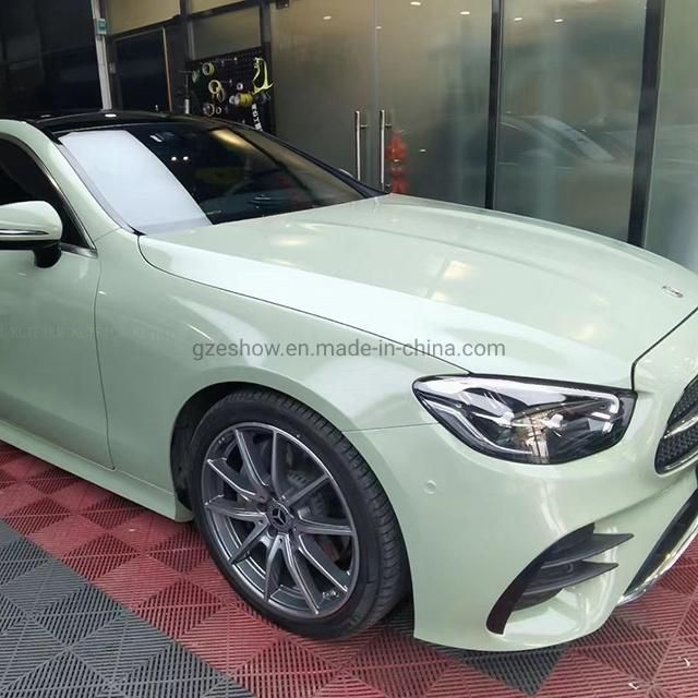 Ultra Glossy Khaki Green Air Bubble Free Car Wrap Vinyl Film