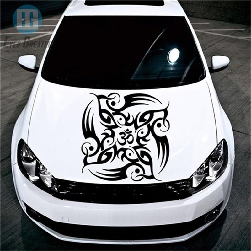 Customized Waterproof PVC Material Green Decoration Car Sticker