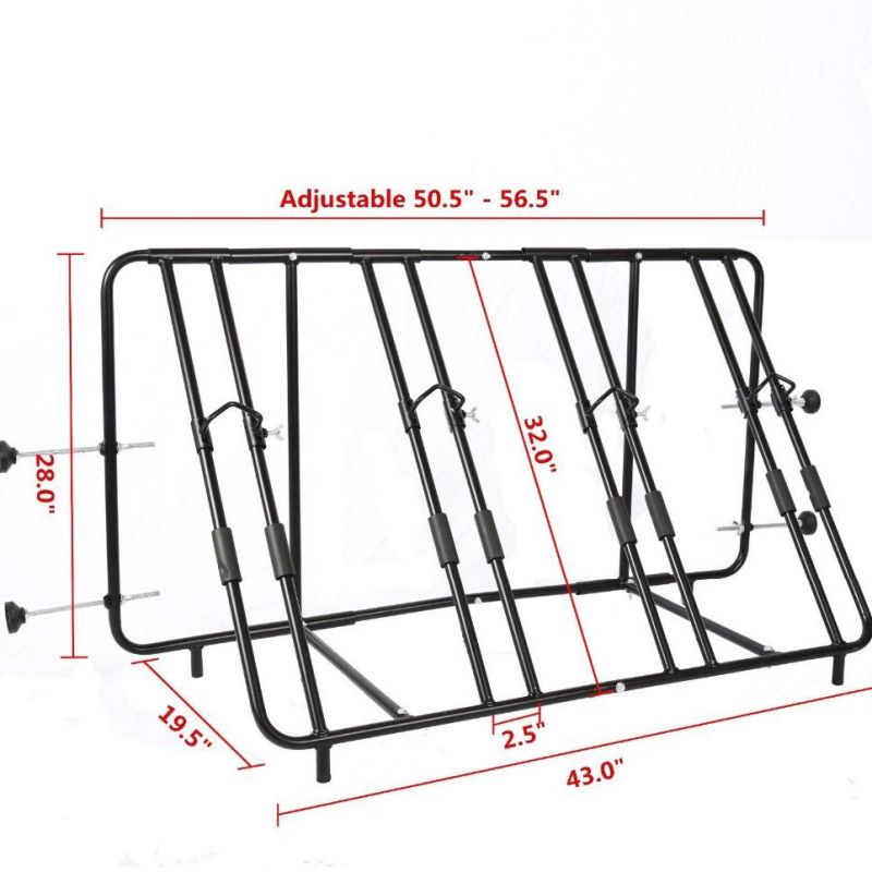 Steel Commercial Bar Cargo Bike Bicycle Rack for Pickup