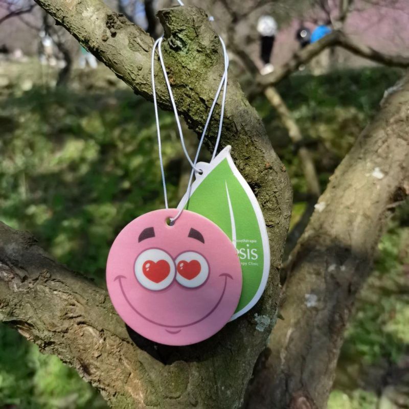 Car Air Freshener Smile Shape Paper Hanging Perfume Car Accessories Interior Cute Freshener Ambientador Coche