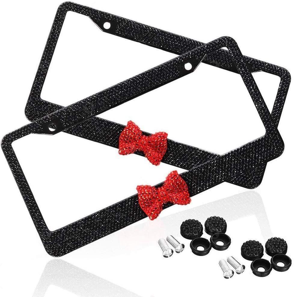 Car Accessories Black Plate Frame 2packs