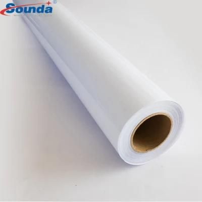 PVC Advertising Printing Material Premier White Glue Self Adhesive Vinyl for Car