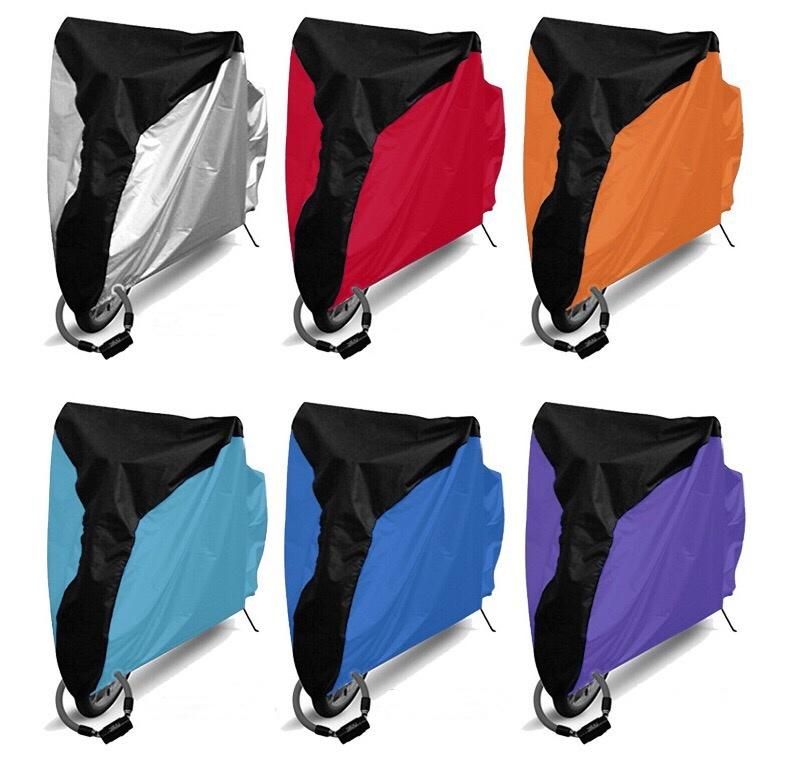 Polyester Silver Color Bike Cover, Bicycle Cover, with Lock Hole, Waterproof, Hailproof