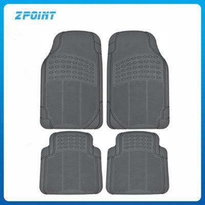 Auto Accessory Wholesale Rubber Floor Mat 4PCS in Gray