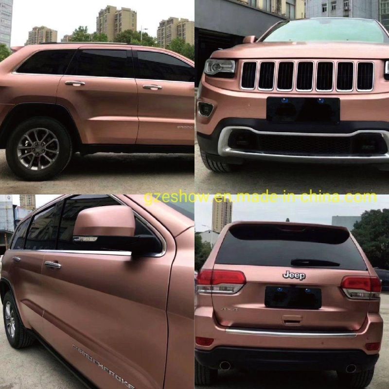 Rose Gold Decorative Chrome PVC Vinyl Wrap Film for Car