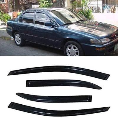 4PCS Sun/Rain Guard Vent Shade Window Visors Fit Sedan