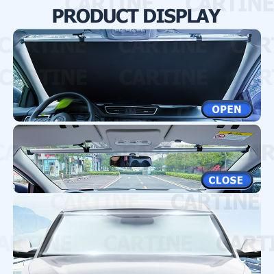 2021 Car Cooling Sunscreen Retractable Car Front Automatically Sunshade Window Shade for Car SUV