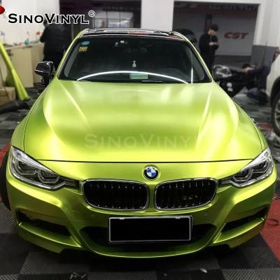 SINOVINYL High Polymeric With Double Casting Electro Metallic Car Foil Wrapping Vinyl