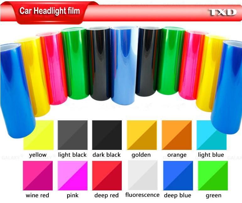 PVC Self Adhesive Vinyl Wrap Wholesale Headlight Film