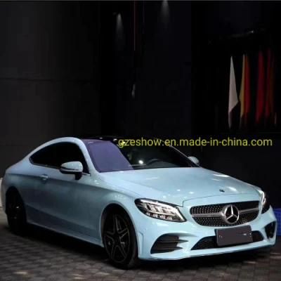 Glossy Crystal Ice Blue Car Film Car Wrap Sticker