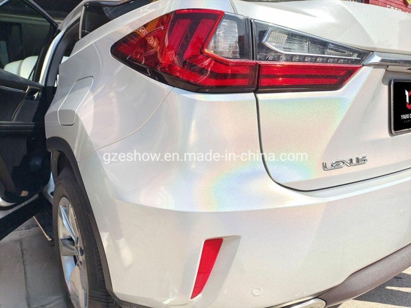 Laser Chrome White Car Wrapping Vinyl Film