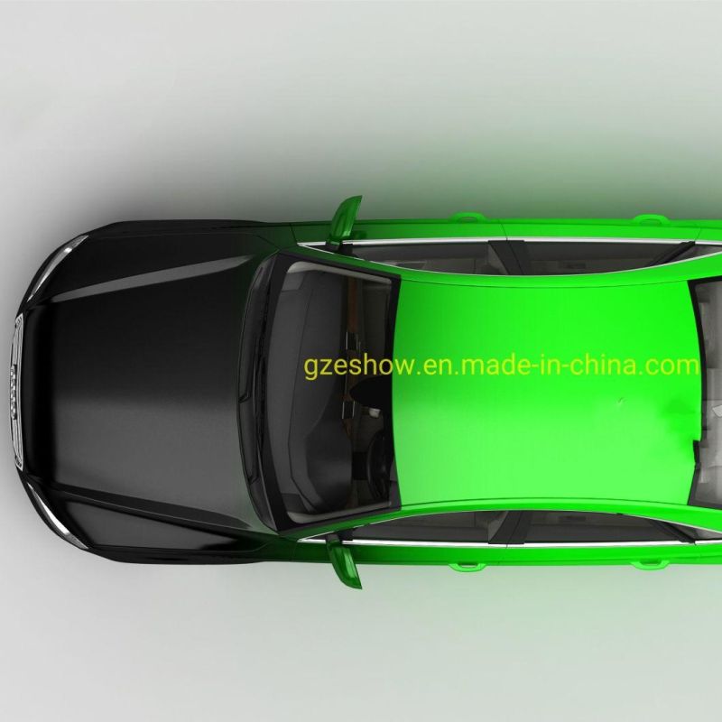 Green Black PVC Chameleon Car Film Car Decoration