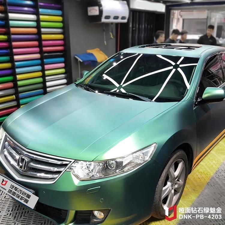 2021 New Glossy Matte Diamond Chameleon Foil Fashion Design Shining Color Change Vinyl Sticker Car Wrap Film