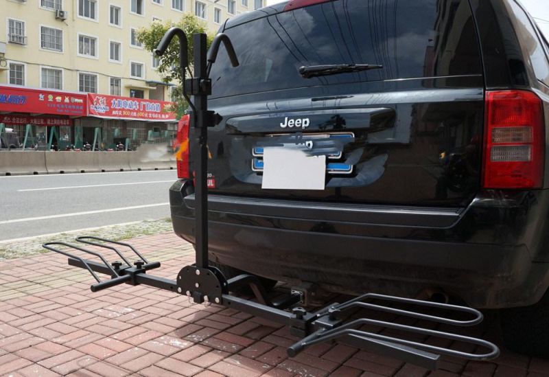 Foldable Platform 2 Bicycle Bike Rack Rear Car Carrier 2" Hitch Mount