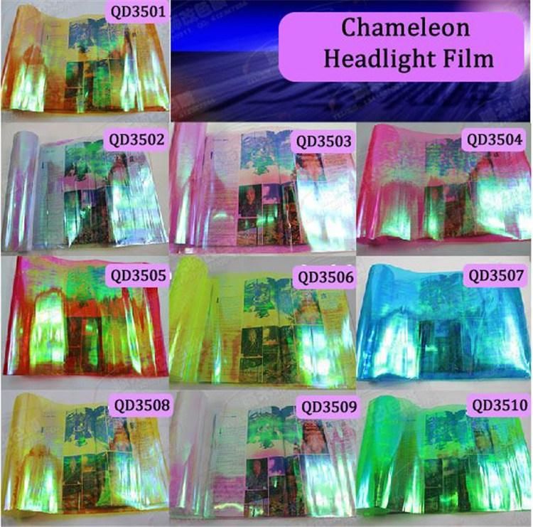 Self Adhesive Car Decoration Chameleon Headlight Tinted Vinyl