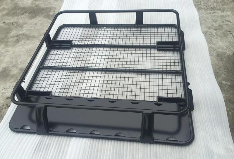 Hilux Dmax L200 Aluminum Car Roof Luggage Rack Carrier Basket