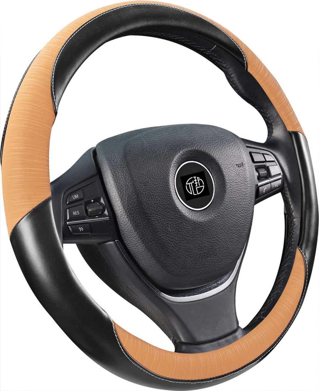 Matte Skid Anti-Skid Durable Can Be Customized PU Leather Car Steering Wheel Cover