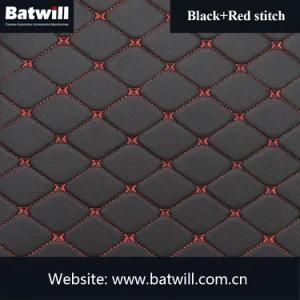 Sponge Quilted Stitch PVC Leather Materials for Car Mats