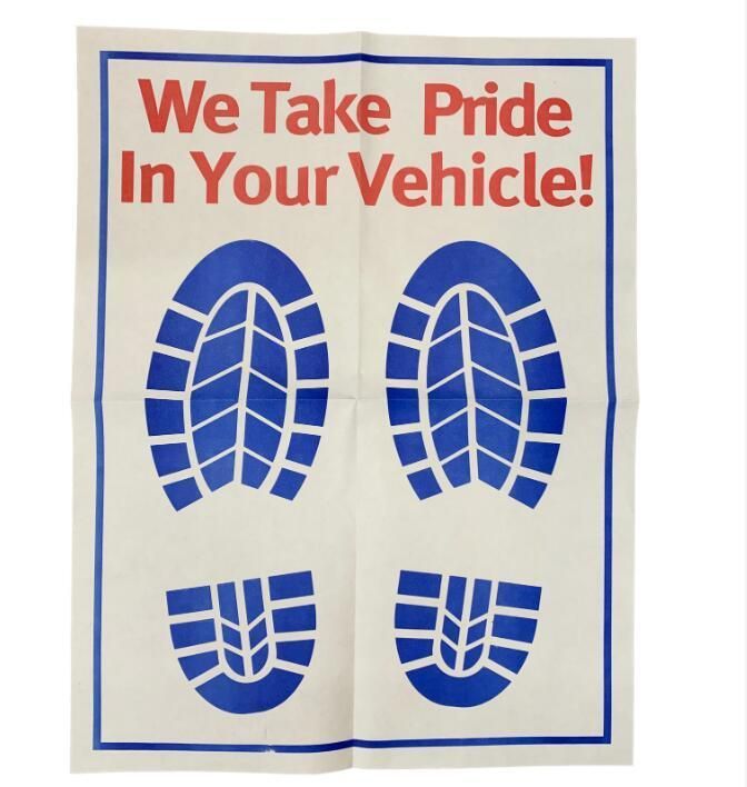 Custom Paper Car Mat Disposable Car Floor Mats