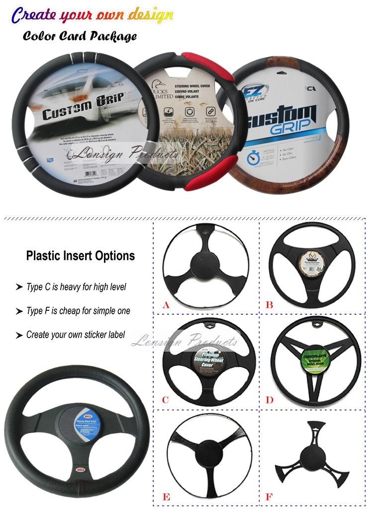 DIY Stitch Sew Sewing Custom Knit Leather Steering Wheel Cover