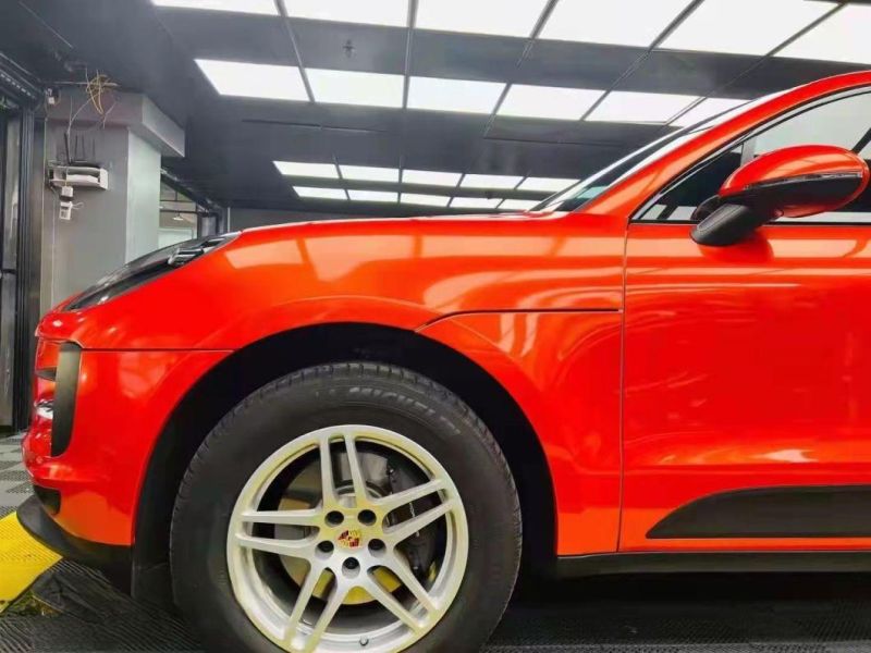 Satin Metallic Glossy Orange Car Film