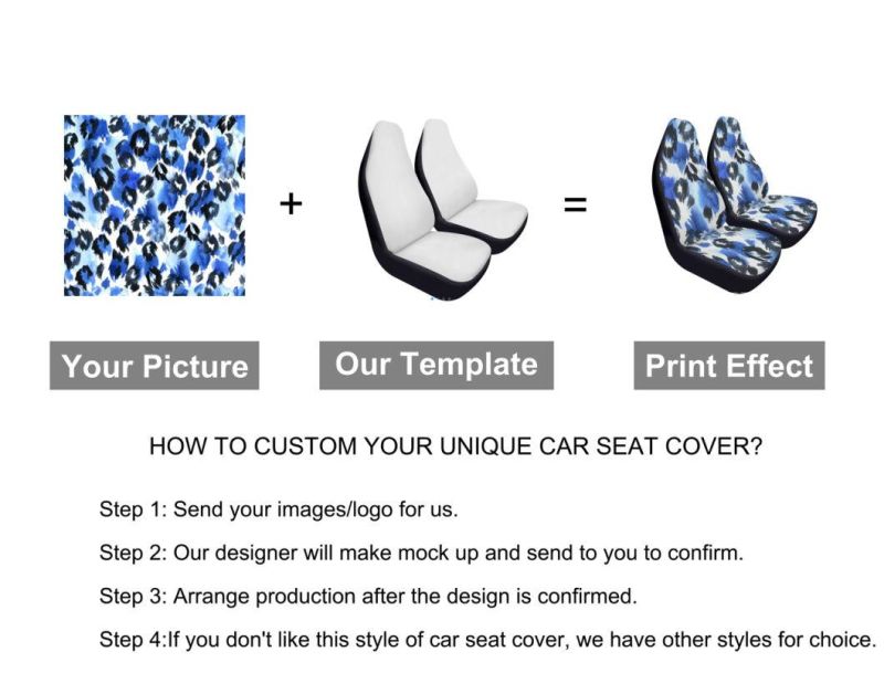 Cute Car Cotton Car Seat Covers Polyester Custom Waterproof Car Accessories Covers