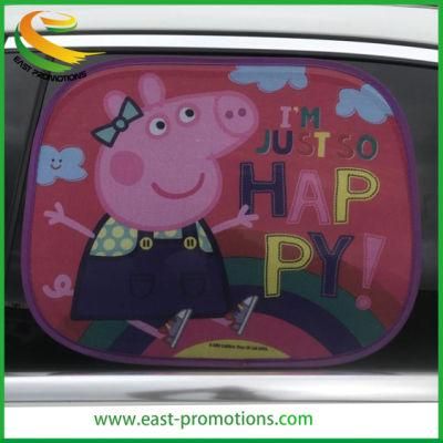 Custom Electrostatic Adsorption Foldable Nylon Mesh Side Window Car Sunshade Windshields for Advertising