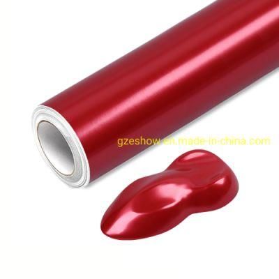 Metal Flash Tango Red Car Wrap Film