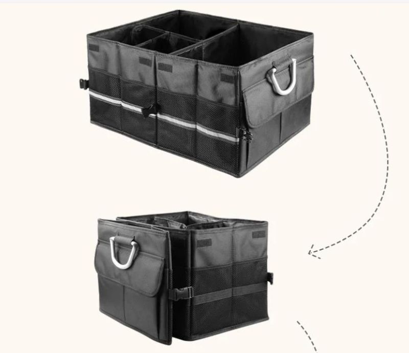 Oxford Luxury Foldable Car Trunk Storage Organizer with Strong Handles