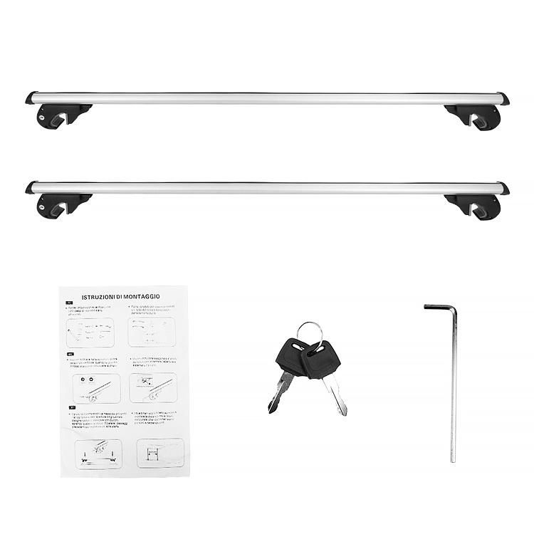 Adjustable Aluminum Car Roof Cross Bar Open Rails Removable Roof Rack Direct Factory Foof Bars