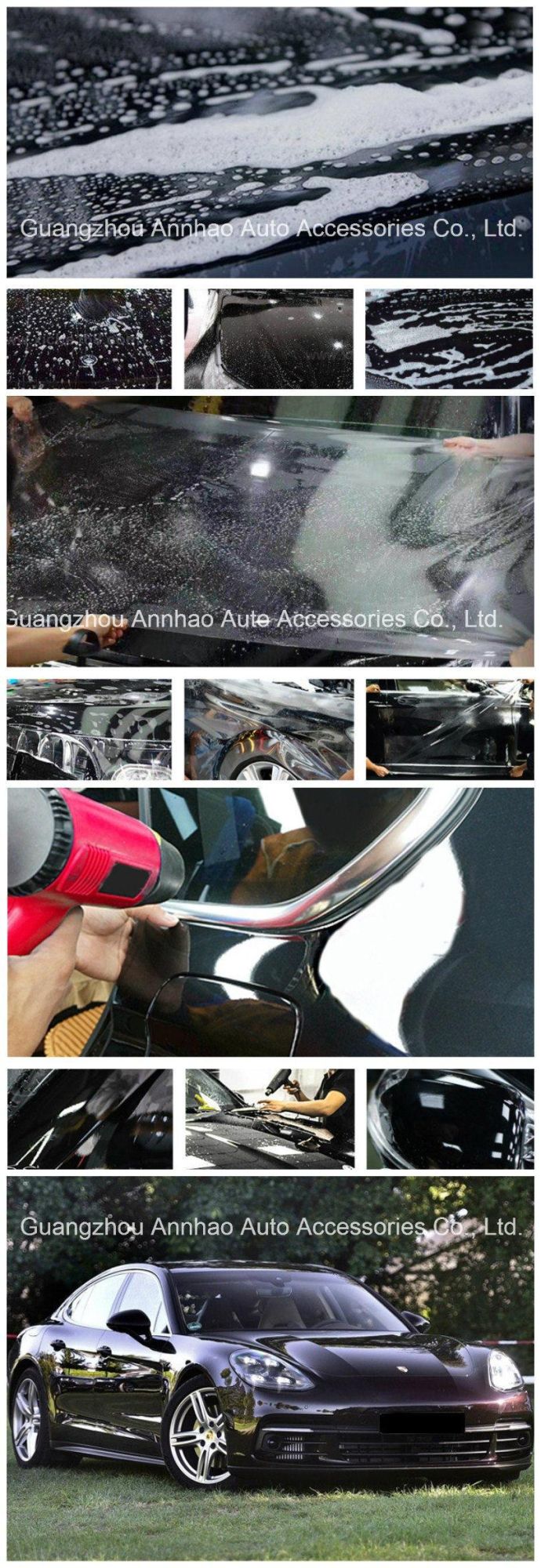 Car Body Paint Protection White Line Clear Transparent PVC Film