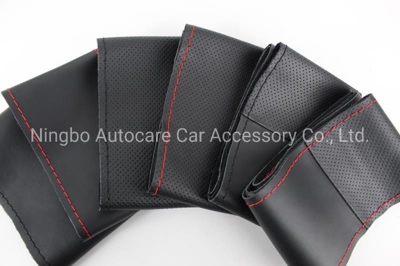 Hot Fashion Genuine Leather Sewing Car Steering Wheel Cover