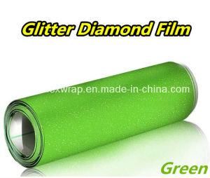 Green Brilliant Diamond Film, Pearlized Diamond Car Body Vinyl Car Wrap Vinyl Film