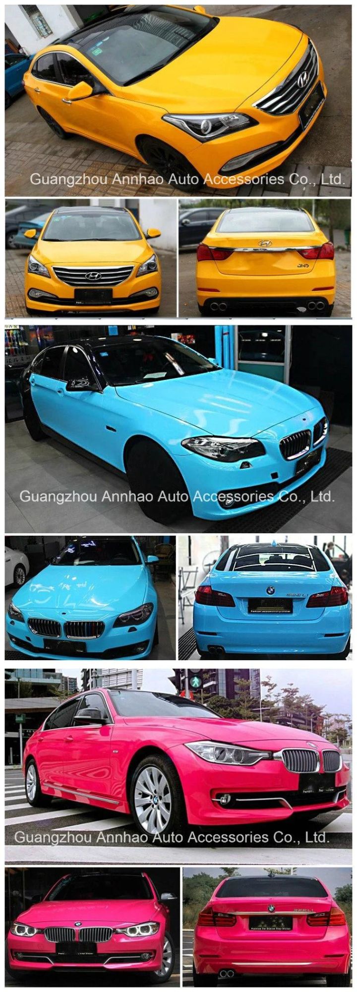 Car Decoration Air Bubble Gloss Vinyl for Car Wrap Sticker